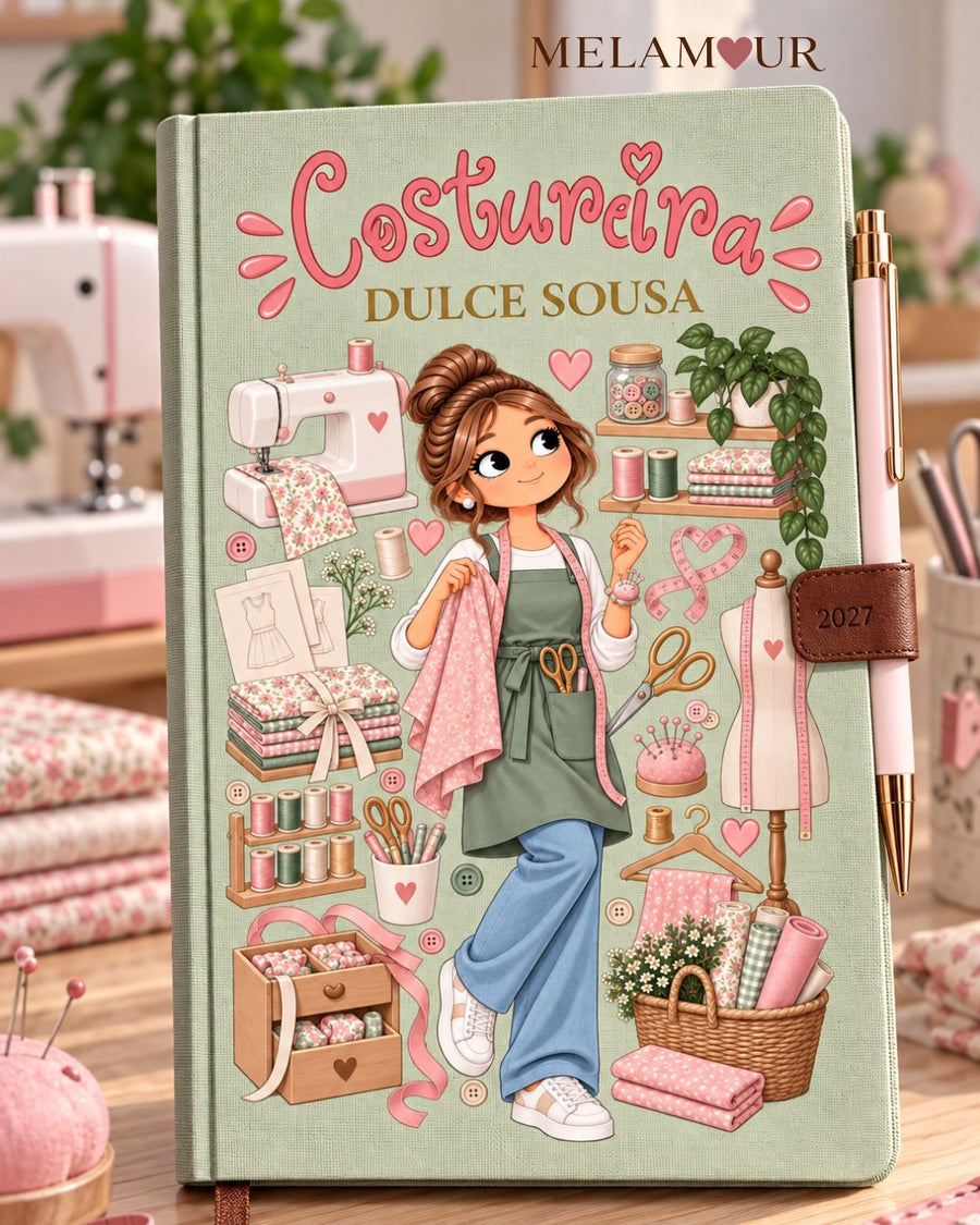 Agenda de Costureira Personalizada 2027
