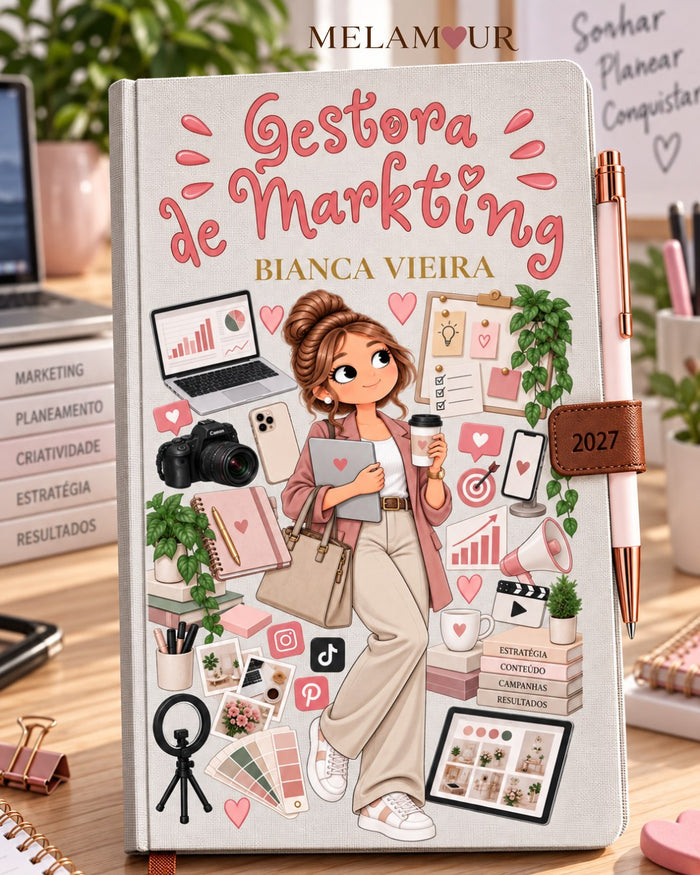 Agenda de Gestora de Marketing Personalizada 2027