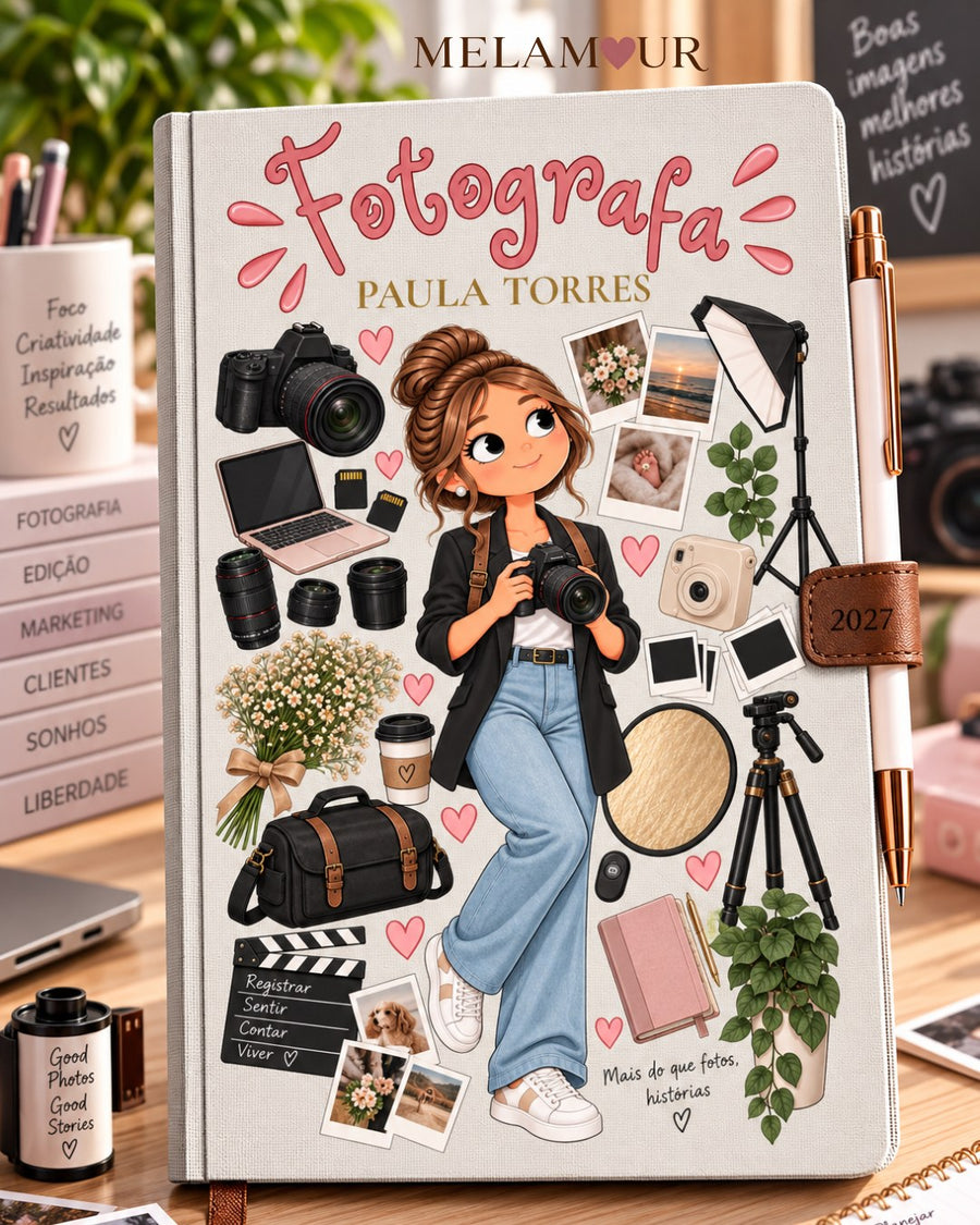 Agenda de Fotógrafa Personalizada 2027