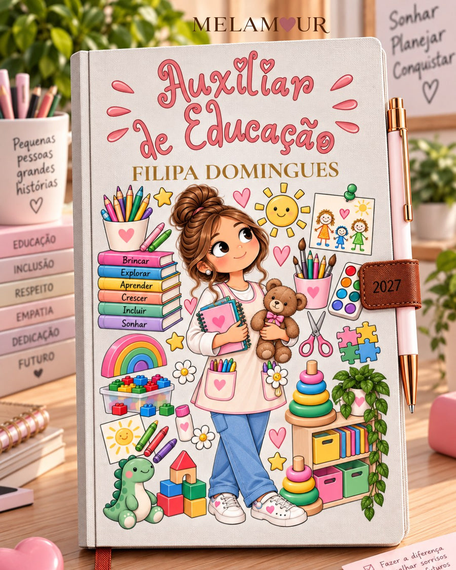 Agenda de Auxiliar de Educação Personalizada 2027
