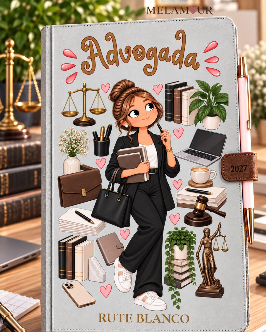 Agenda de Advogada Personalizada 2027