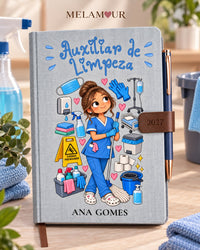 Agenda de Auxiliar de Limpeza Personalizada 2027
