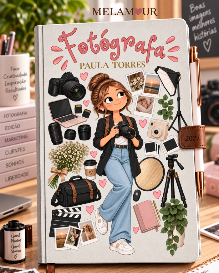 Agenda de Fotógrafa Personalizada 2027