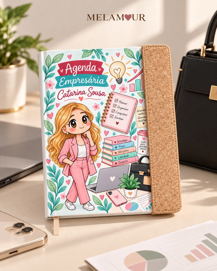 Agenda de Empresária Personalizada 2027