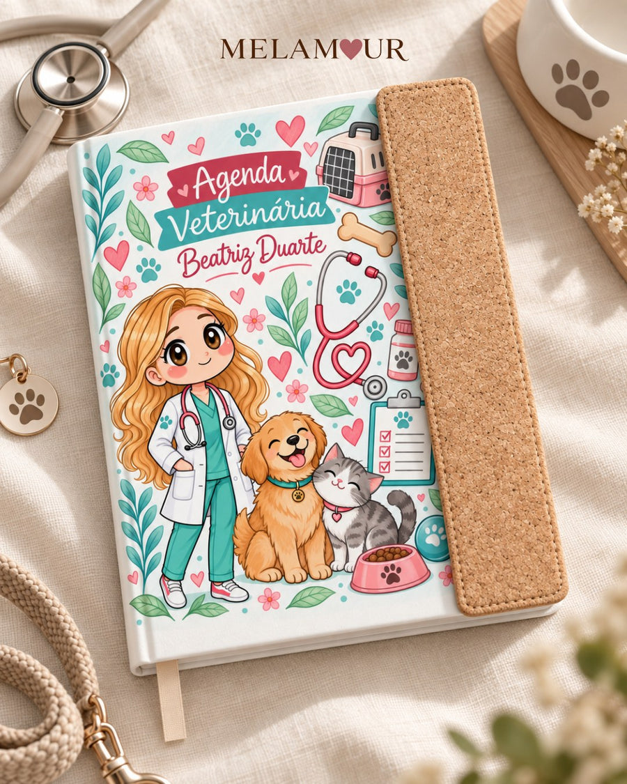 Agenda de Veterinária Personalizada 2027