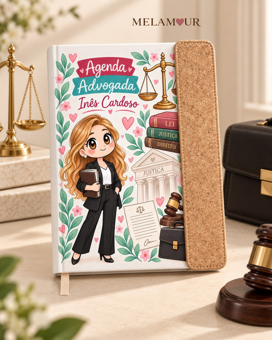 Agenda de Advogada Personalizada 2027