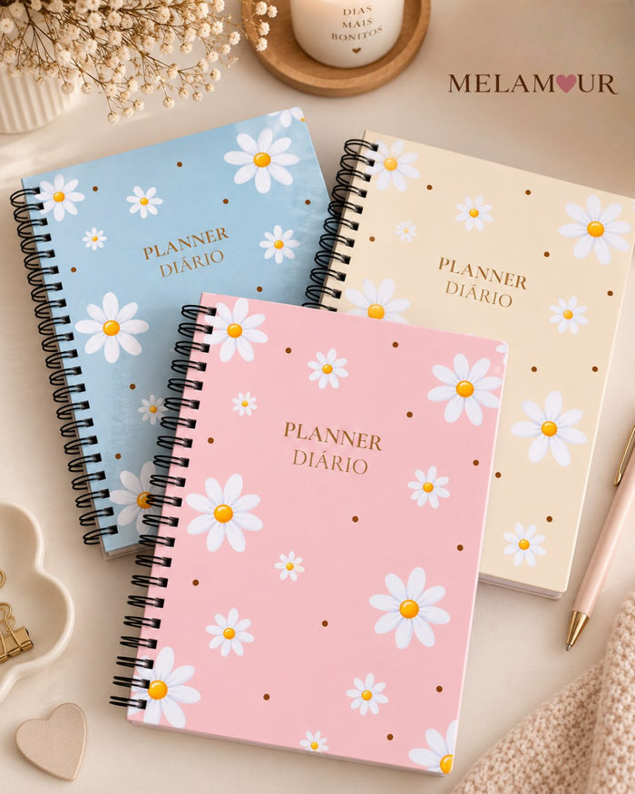 Caderno A5 'Planner Diário' — Interior de Caderno