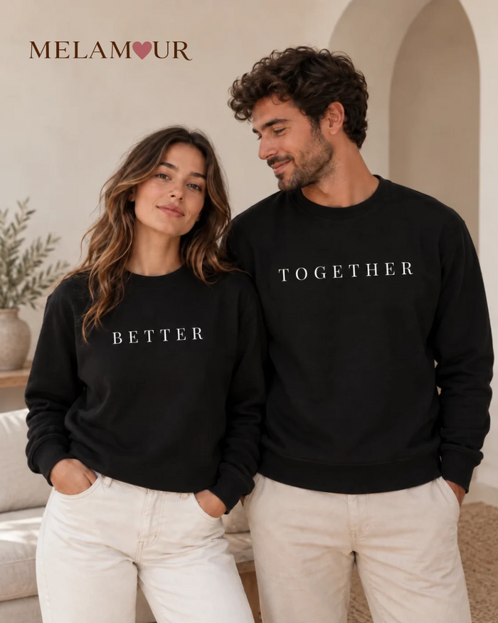 Better Together — camisolas personalizadas a combinar para casal