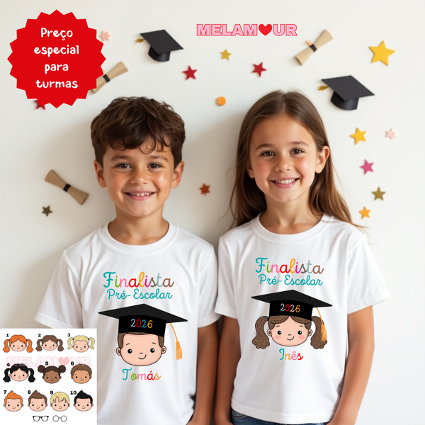 T-shirt personalizada | Finalistas