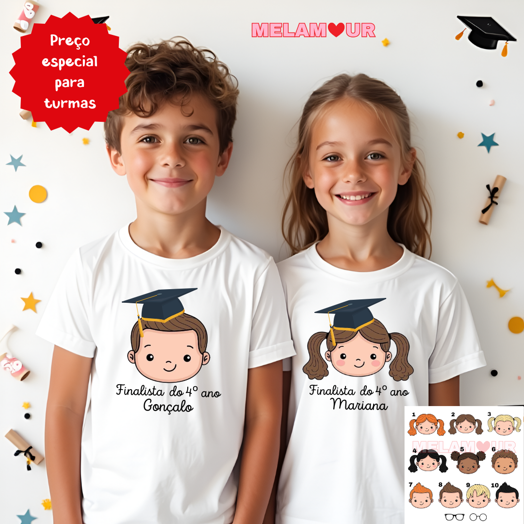 T-shirt personalizada | Finalistas