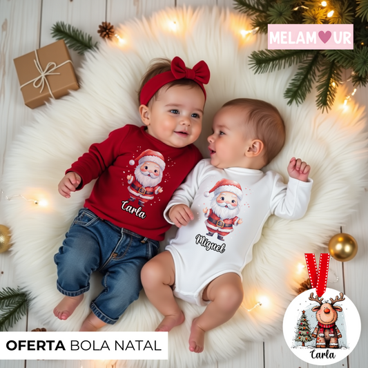 Camisola de Natal Personalizada | Bebé