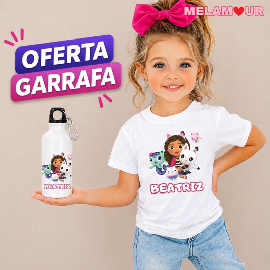 T-shirt Personalizada + Oferta Garrafa | Criança