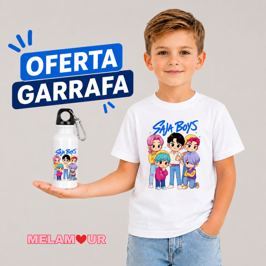 T-shirt Personalizada + Oferta Garrafa | Criança