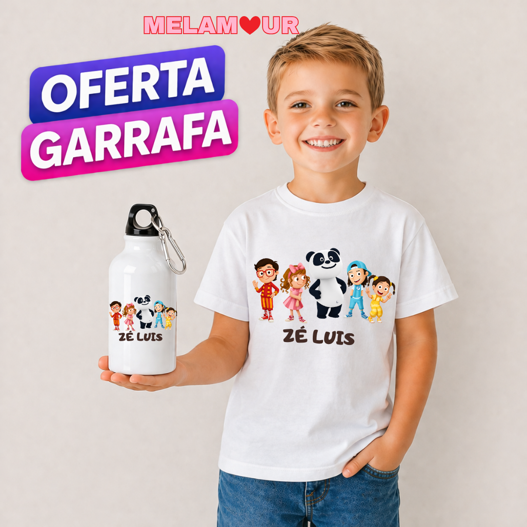 T-shirt Personalizada + Oferta Garrafa | Criança