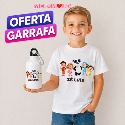 T-shirt Personalizada + Oferta Garrafa | Criança