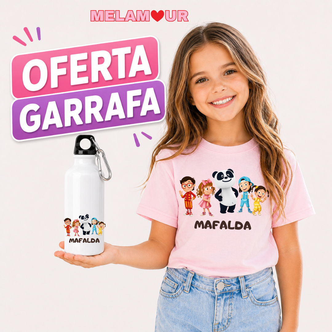 T-shirt Personalizada + Oferta Garrafa | Criança