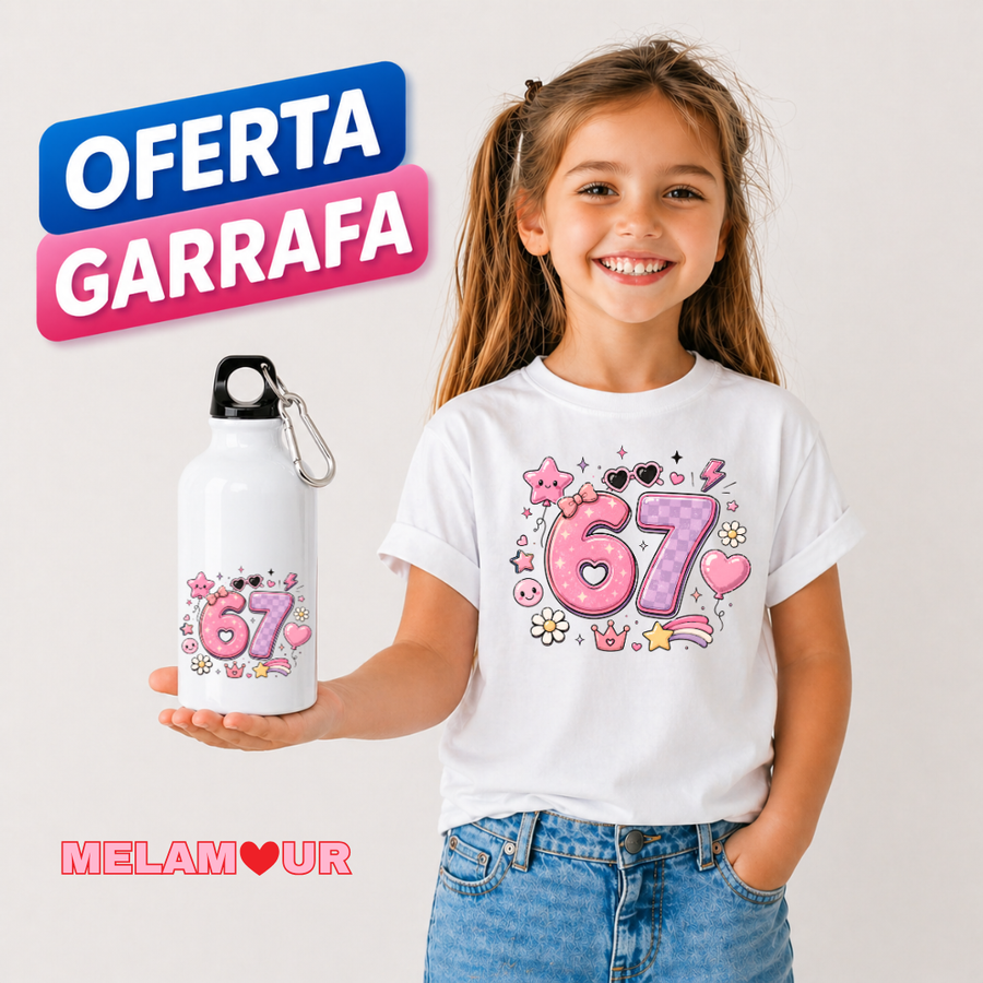 T-shirt Personalizada + Oferta Garrafa | Criança