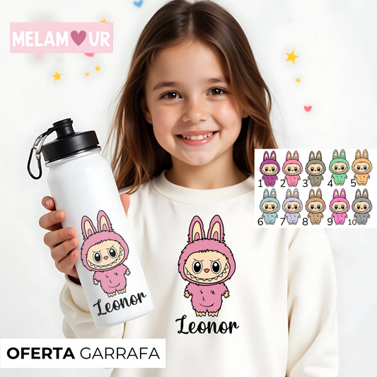 Camisola personalizada + Oferta garrafa - Criança