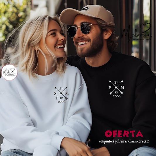 Conjunto de Camisolas Personalizadas Dia dos Namorados