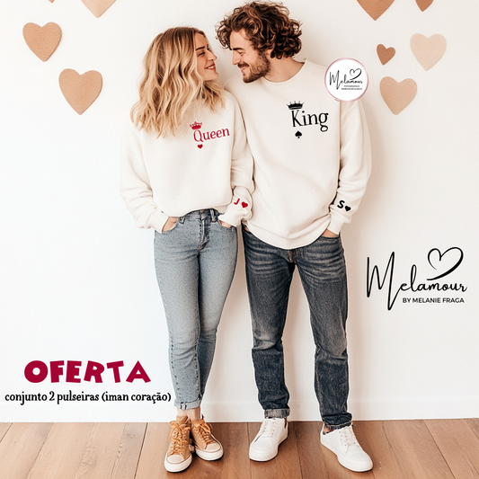 Conjunto de Camisolas Personalizadas Dia dos Namorados