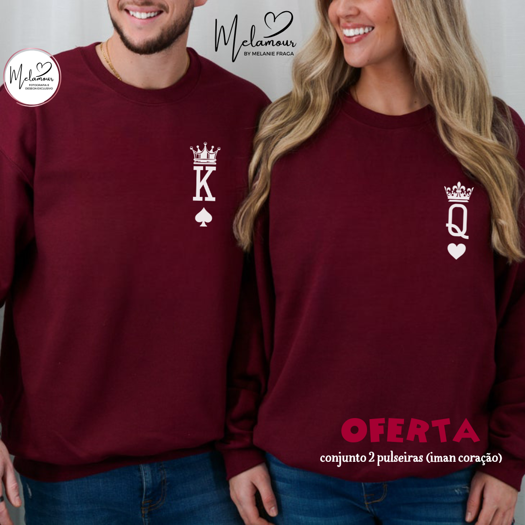 Conjunto de Camisolas Personalizadas Dia dos Namorados