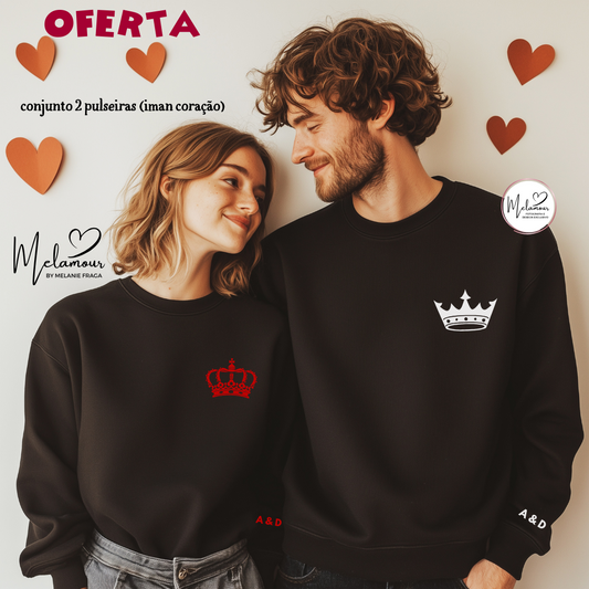 Conjunto de Camisolas Personalizadas Dia dos Namorados