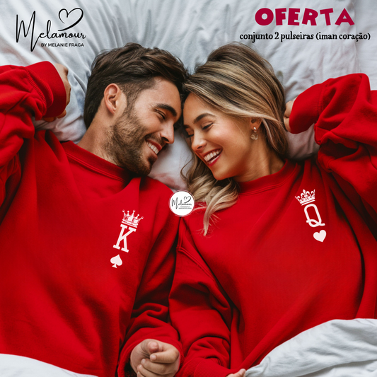 Conjunto de Camisolas Personalizadas Dia dos Namorados