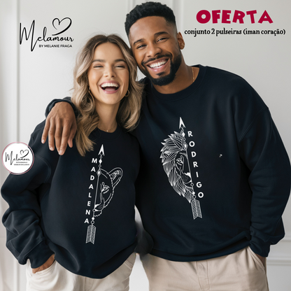 Conjunto de Camisolas Personalizadas Dia dos Namorados