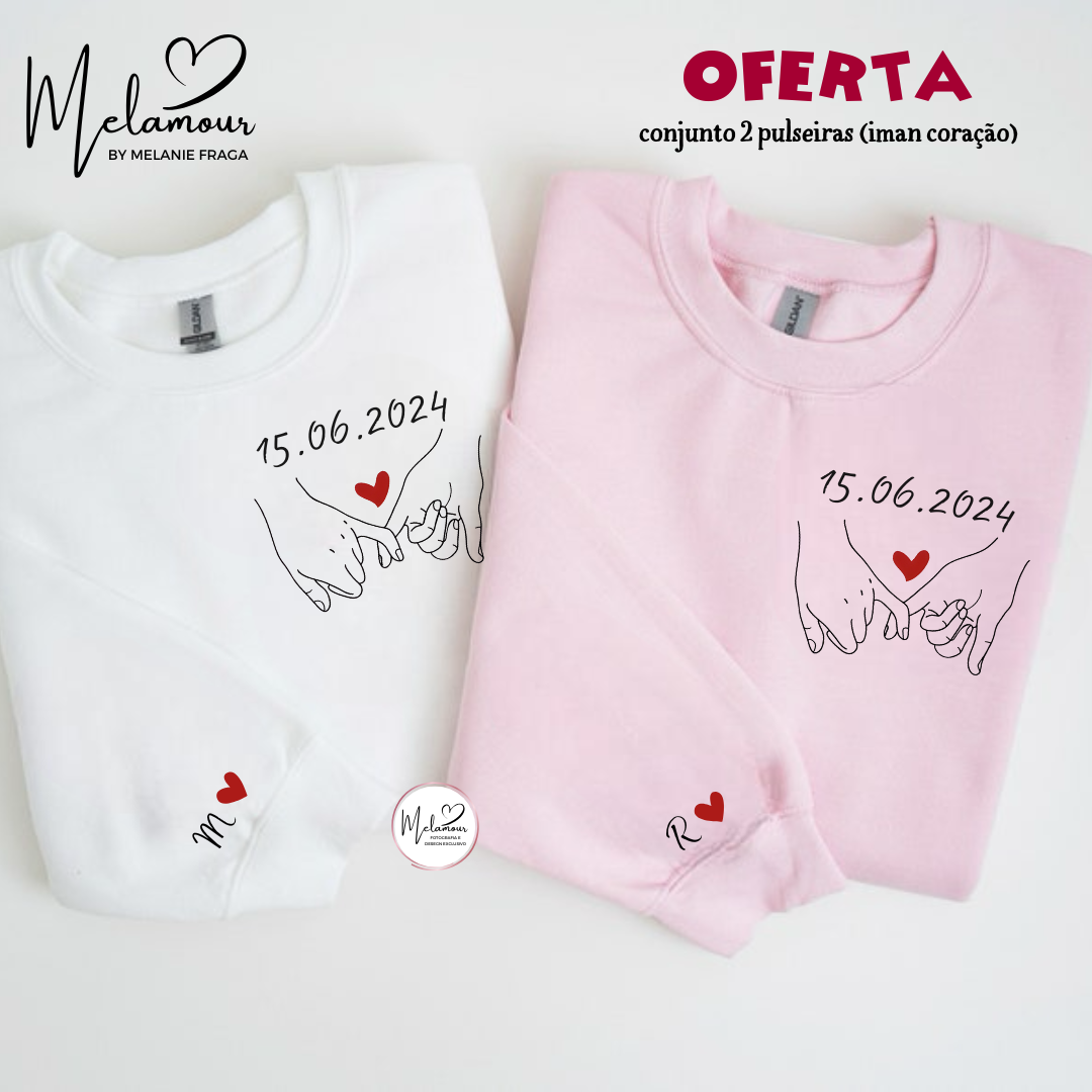 Conjunto de Camisolas Personalizadas Dia dos Namorados
