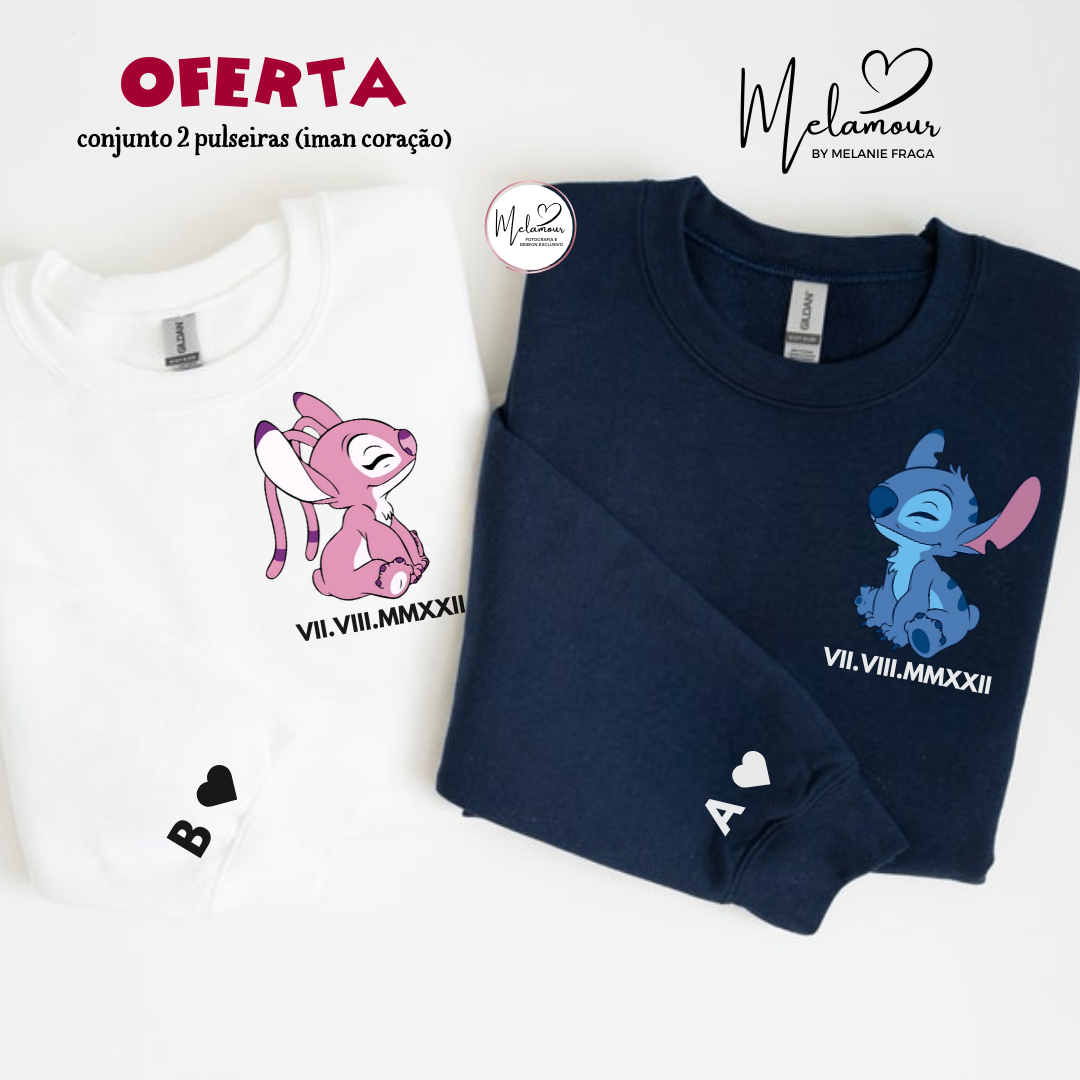 Conjunto de Camisolas Personalizadas Dia dos Namorados