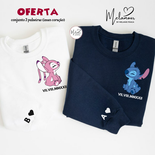 Conjunto de Camisolas Personalizadas Dia dos Namorados