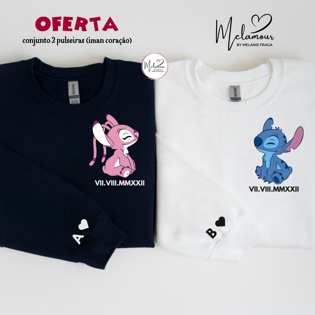 Conjunto de Camisolas Personalizadas Dia dos Namorados