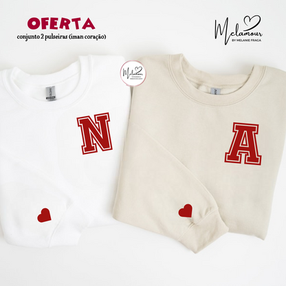 Conjunto de Camisolas Personalizadas Dia dos Namorados