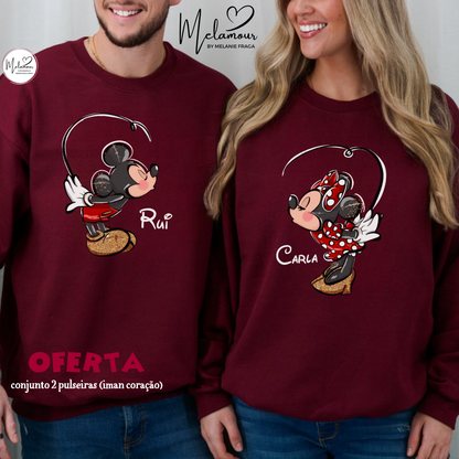 Conjunto de Camisolas Personalizadas Dia dos Namorados