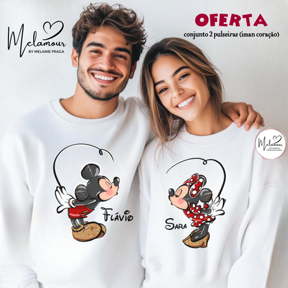 Conjunto de Camisolas Personalizadas Dia dos Namorados