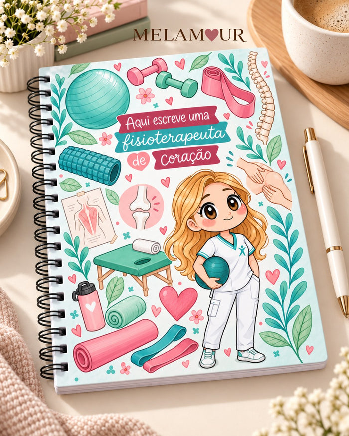 Caderno A5 de Fisioterapeuta personalizado