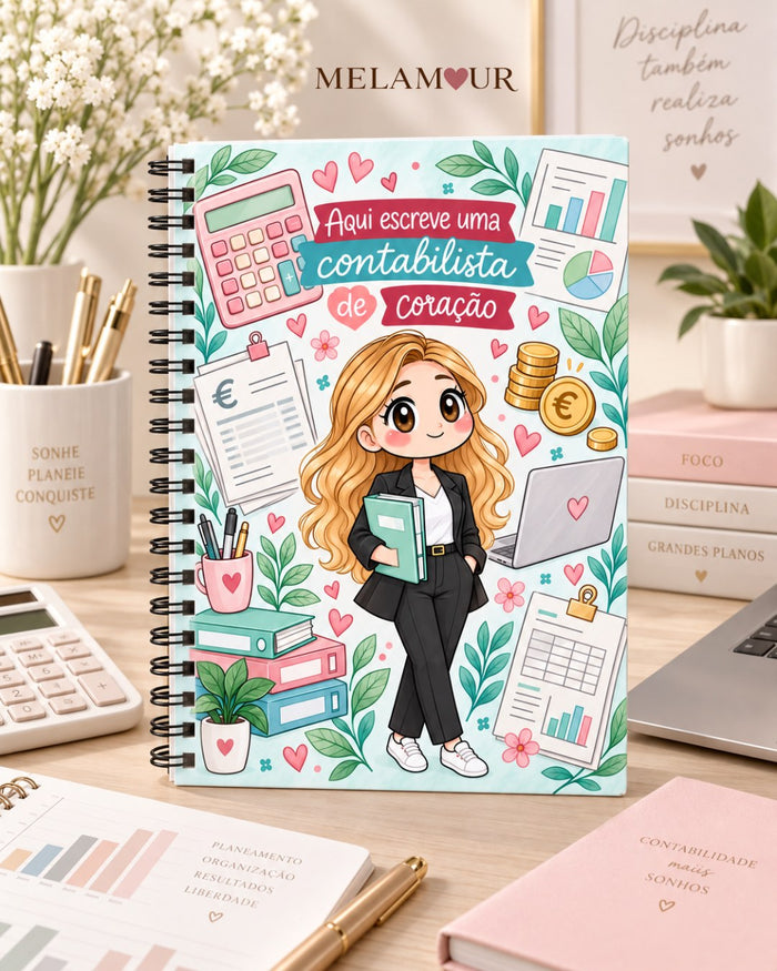 Caderno A5 de Contabilista personalizado