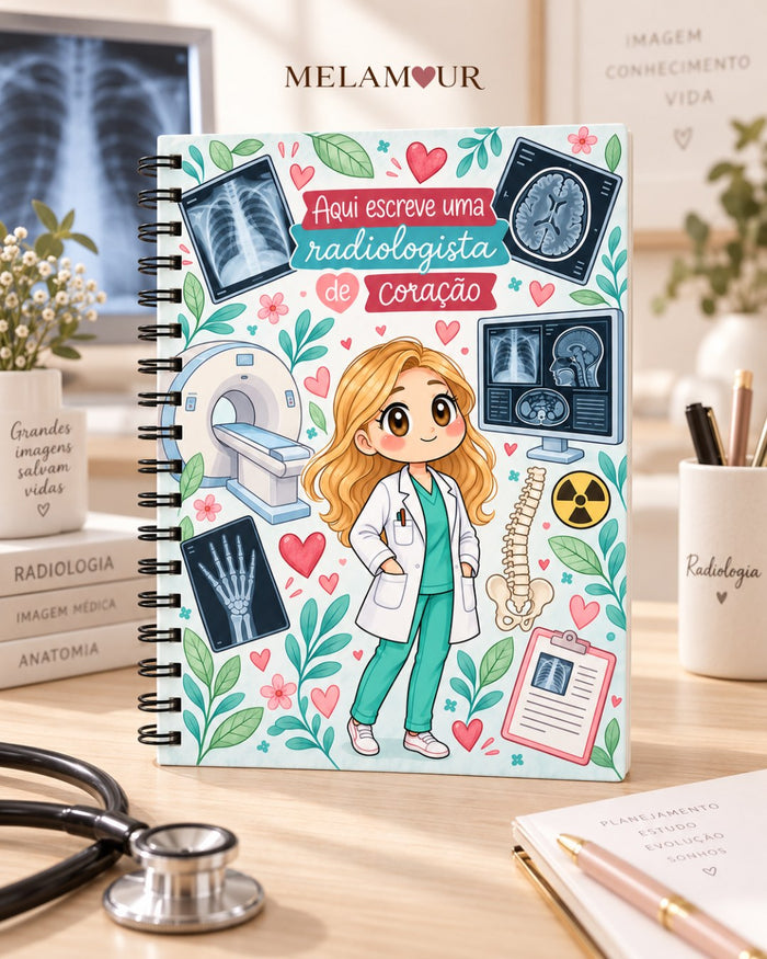 Caderno A5 de Radiologista personalizado