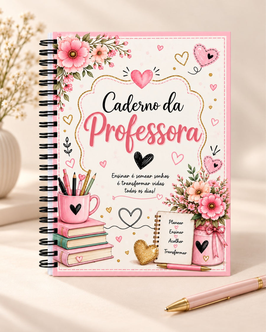 Caderno da Professora | Caderno A5 de Argolas