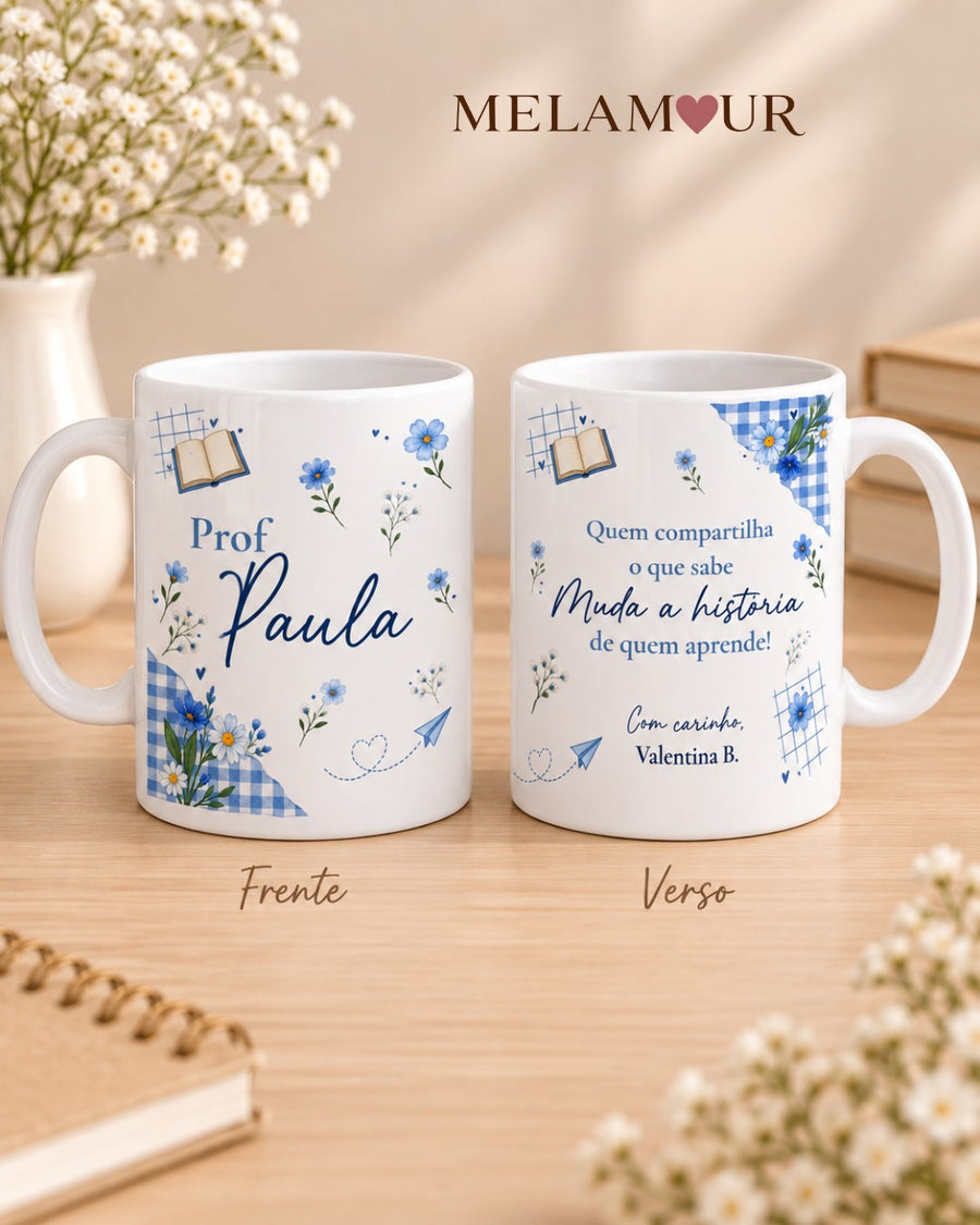 Obrigado por me Ajudares a Crescer | Caneca Professora