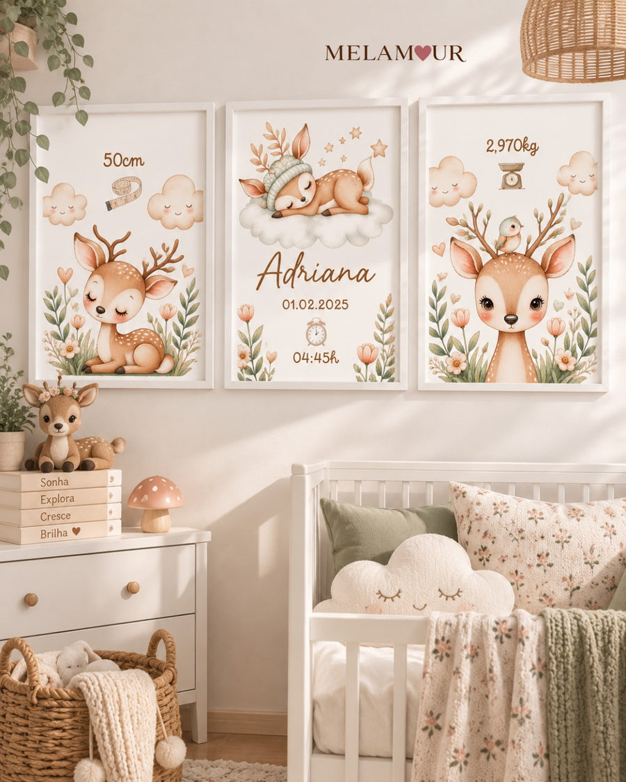Bosque Adriana | Conjunto de 3 Quadros