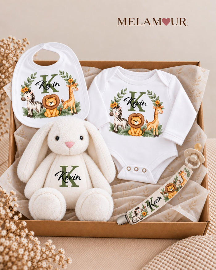 Conjunto Baby Safari 4 Peças | Presentes Baby