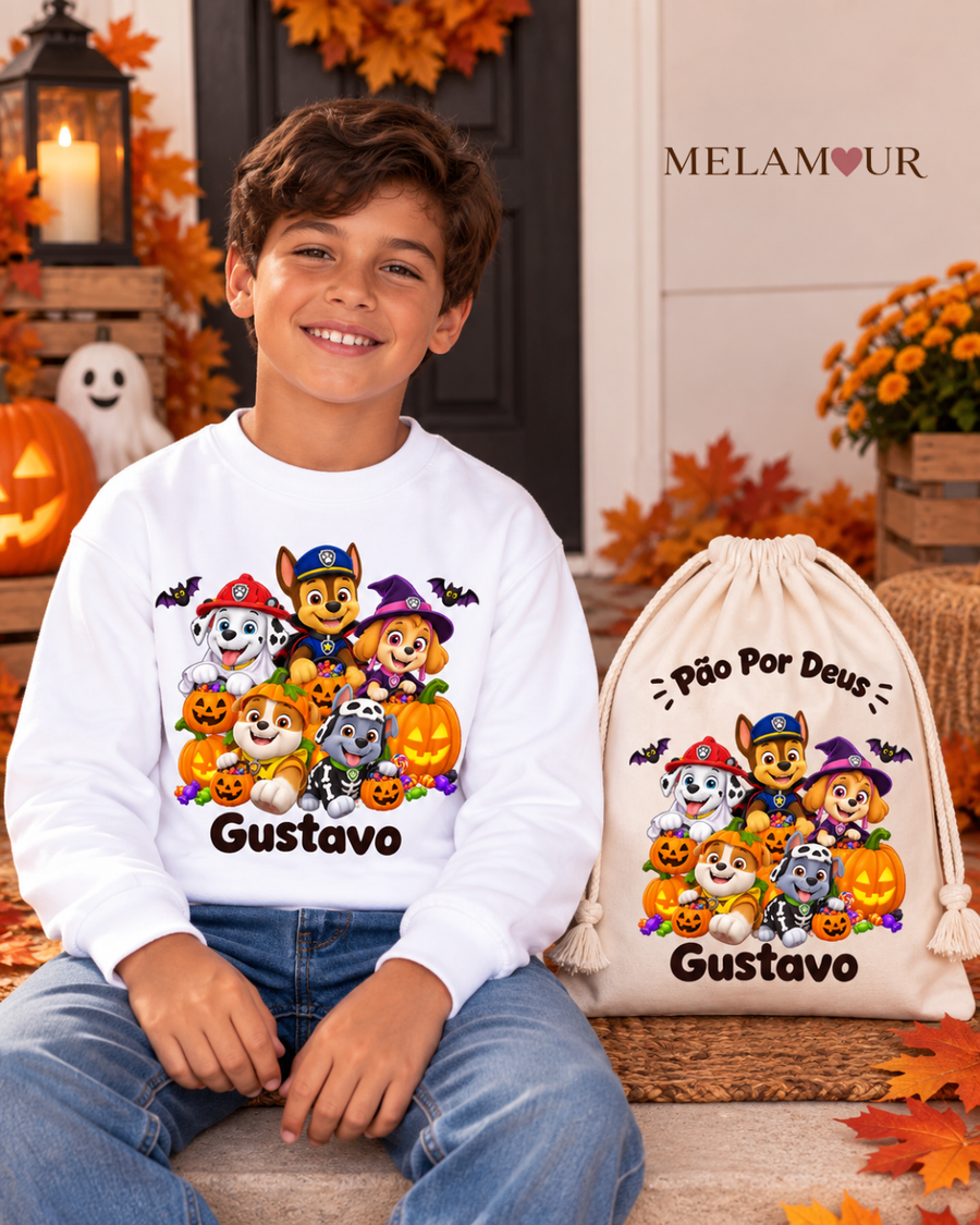 Cãezinhos Socorristas com Abóboras | Halloween