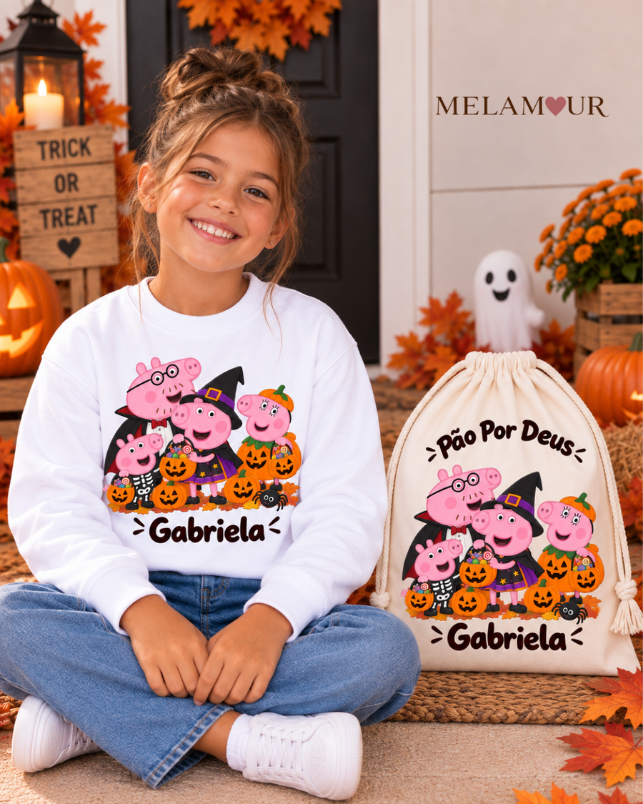 Família de Porquinhos Bruxos | Halloween