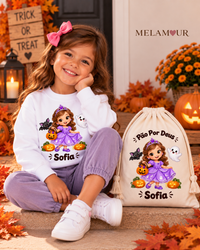 Princesa de Lilás com Abóboras | Halloween