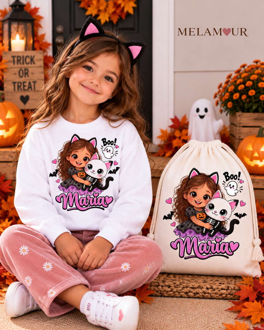 Menina Gatinha Boo | Halloween