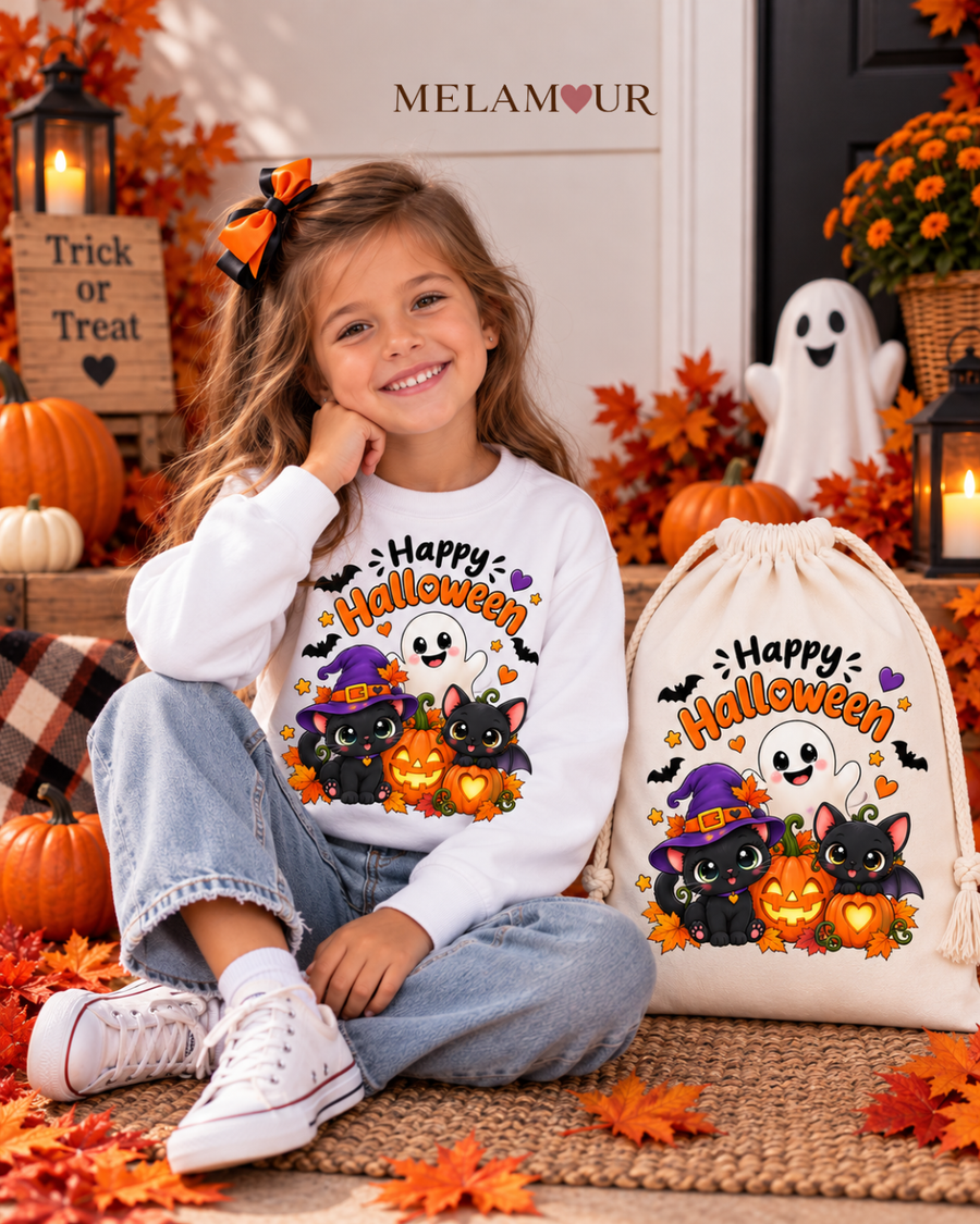 Happy Halloween Gatinhos e Fantasma | Halloween