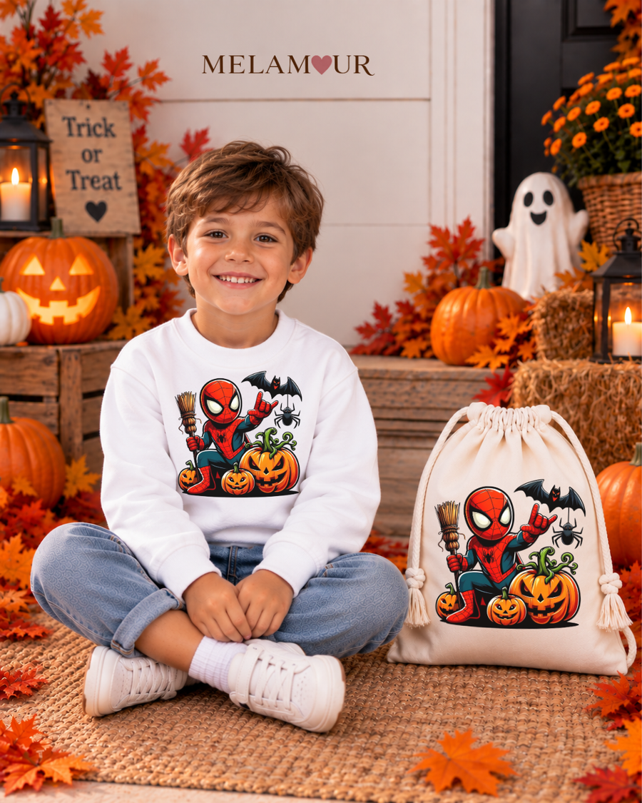 Pequeno Herói com Abóboras | Halloween