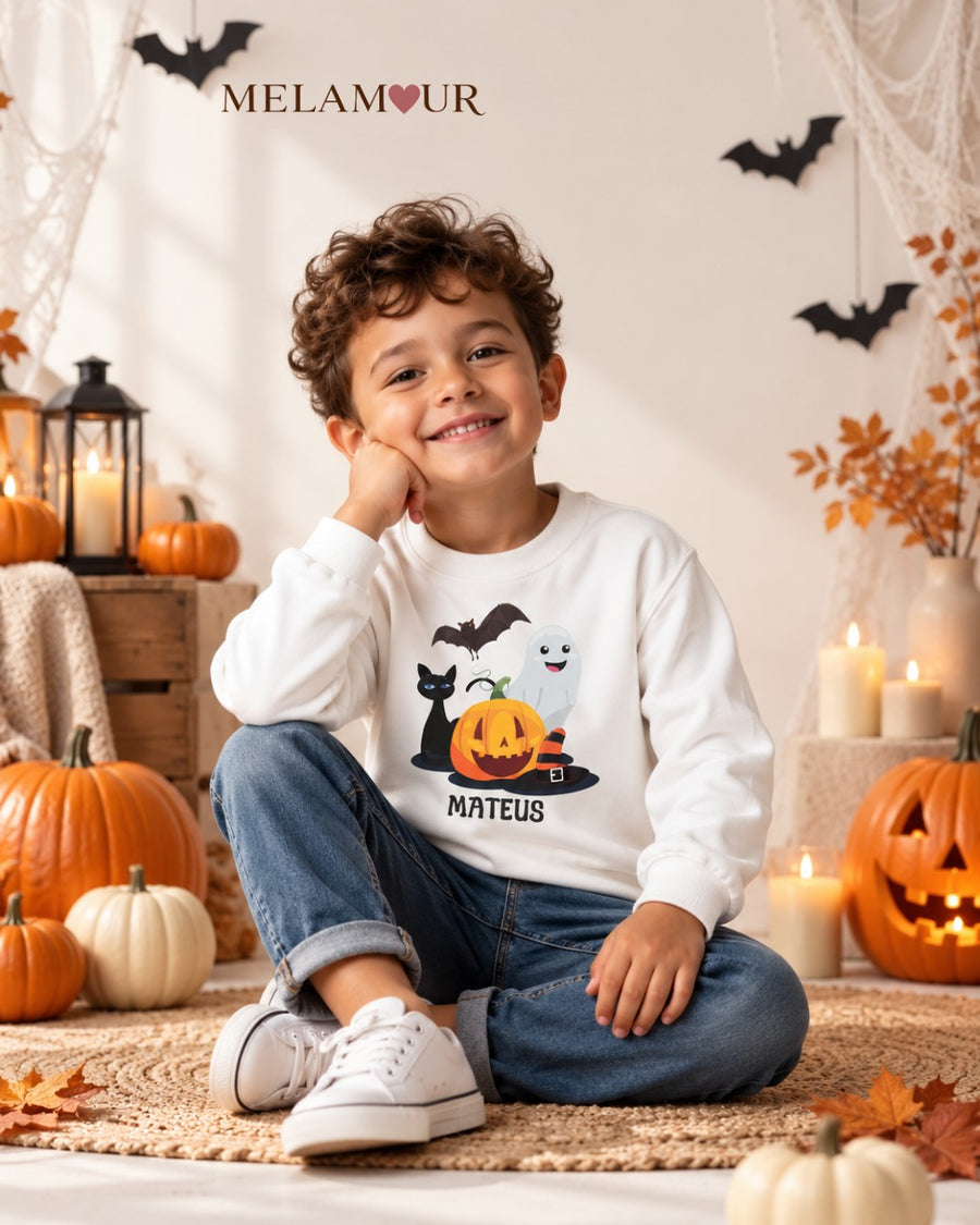 Abóbora e Gato com Nome | Halloween