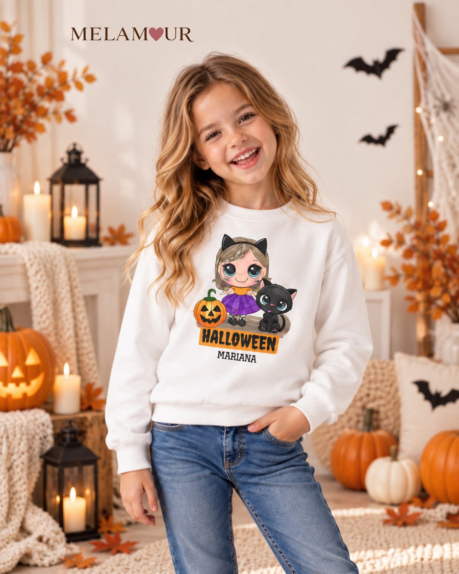 Gatinha Halloween com Nome | Halloween
